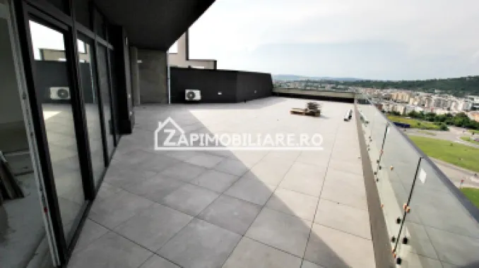 Penthous 3 cam,2 băi, bloc nou 221mp.terasa 116mp.zona Tudor