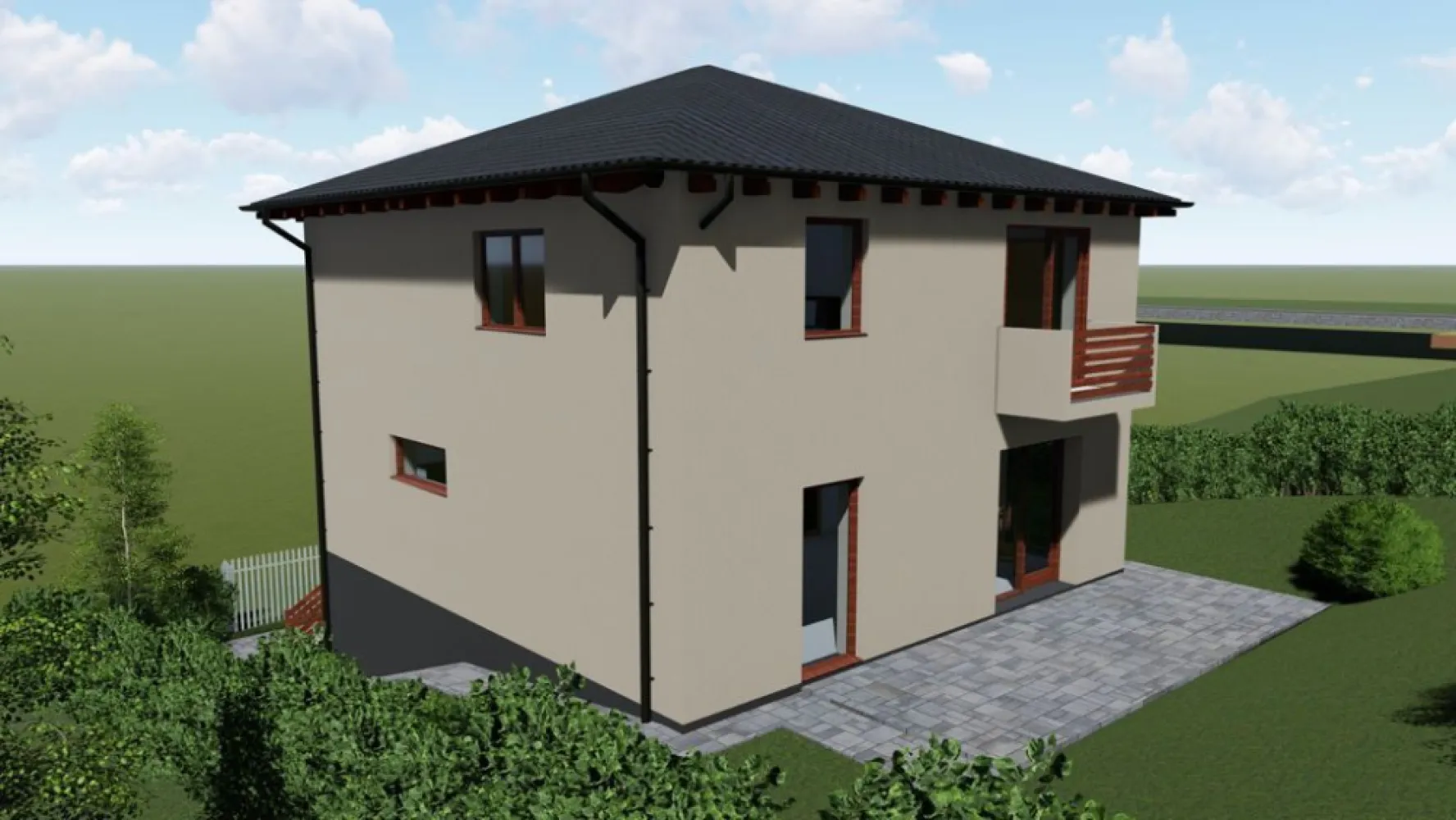 Casa 4 camere,2 bai,136 mp, 550 mp teren zona Corunca