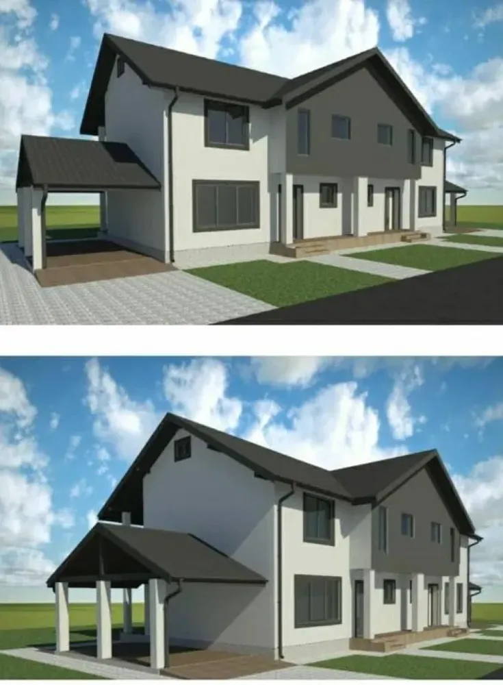 Casa 4 camere,150 mp, 360mp teren, zona 7 Noiembrie, - Descriere:
Contact 0774048706 Bogdan
De vânzare casă, singur în curte tip Duplex, 4 camere situată în zona 7 noiembrie suprafața utilă de 120 mp ,suprafata construită 150 mp. amplasată pe un teren cu suprafața de 360 mp.
Compartimentare:
- la parter: 1 living, 1 bucătărie, 1 baie, 2 terase, 1 debara
- la etaj: 3 dormitoare, 1 baie, 1 balcon.
Detalii:
- centrală termică, calorifere, geamuri tripan,incălzire in pardoseală
- fundația casei are o adâncime de 1 m, pereții sunt din cărămidă, acoperișul de țiglă, izolată cu polistiren de 10 cm.
- anul construcției 2022 cu predare iulie 2022
Utilitați:
- curent, apă, gaz, canalizare/ fosă septică.
Casa se vinde semifinisată la prețul de 255.000 Euro negociabil. Comision ZERO!
Contact 0774048706 Bogdan
Daca vă place această ofertă sau pentru alte informații sunați la numărul de contact din anunț! 
Compania Zap Imobiliare vă pune la dispoziție toate actele și documentele necesare alături de asistență și consiliere permanentă până la finalizarea achiziției imobiliare. 
Ne dorim să îți oferim cea mai plăcută experiență, îndeplinim vise cu pereți!