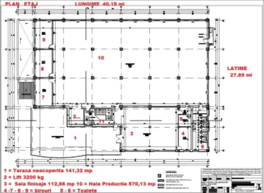 Spatiu de productie,depozit, birouri,3.000 mp.utili,