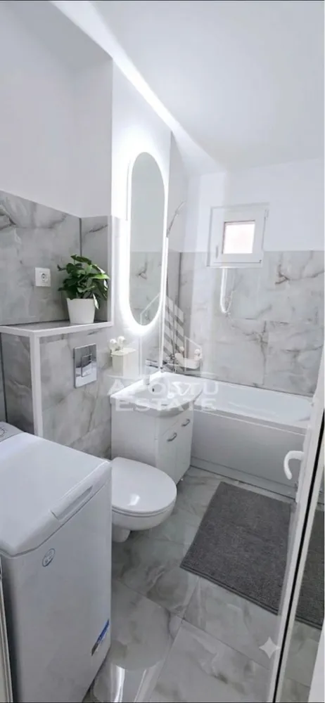 Apartament 1 camera, de inchiriat, zona Centrala, Timisoara - Agentia imobiliara APOSTU ESTATE va propune spre inchiriere un apartament cu 1 camera, spatios si luminos, situat in zona Centrala, o zona linistita si bine pozitionata din Timisoara, potrivit pentru cupluri sau studenti care isi doresc o locuinta unde sa se simta confortabil si cu acces facil catre scoli, statii de autobuz, supermarketuri , magazine de zona, parcuri.

Suprafata utila: 40 mp
Compartimentare eficienta:
-Hol de acces generos
-Bucatarie complet mobilata si utilata, cu loc de luat masa
-Living luminos si spatios
-Baie prevazuta cu cada

Confort si facilitati:
-Incalzirea apartamentului: centrala proprie
-Încălzirea prin calorifere
-Apartamentul este complet mobilat si utilat
-Nu se accepta animale de companie de catre proprietar

Localizare:
-Timis,Timisoara, zona Centrala – acces facil spre magazine, supermarketuri, scoli, parcuri si mijloace de transport in comun.

Ideal pentru:
-Cupluri
-Studenti

Disponibilitate: 6.07.2026
Pret chirie lunara: 450 Euro
Programeaza o vizionare pentru a-ti putea imagina viitorul aici!
ID intern: CP3162057