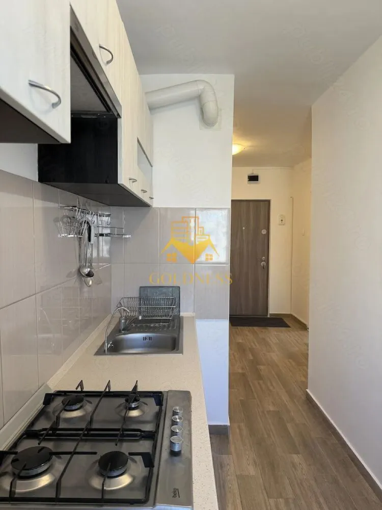 1 camera studio, Manastur, zona Kaufland, USAMV, UMF, Platinia - GOLDNESS Imobiliare vă propune spre închiriere un apartament cu o camera tip studio complet mobilat și utilat, la etajul 5 într-un imobil de 8 etaje, în cartierul Manastur.

Apartamentul este compartimentat astfel:
 - camera cu pat matrimonial, canapea extensibila dressing, spatiu pentru depozitare, birou
 - bucatarie complet mobilata si utilataloc de servit masa 
 - baie cu cabina de dus, calorifer port prosop inox și dulap pentru depozitare.
 - balcon de 4 mp.

Imobilul este dotat cu toate cele necesare - mașină de spălat haine, frigider, plită pe gaz, etc. 
Se află în apropierea stațiilor de transport în comun, magazine, restaurante, spații verzi, farmacii, etc. 

Dacă sunteți interesați de acest apartament și doriți să îl vizionați, dar și pentru alte oferte nu ezitați să ne contactați telefonic sau prin e-mail. Vă stăm la dispoziție!
Pentru intermediere se percepe un comision de 50% din prețul chiriei!