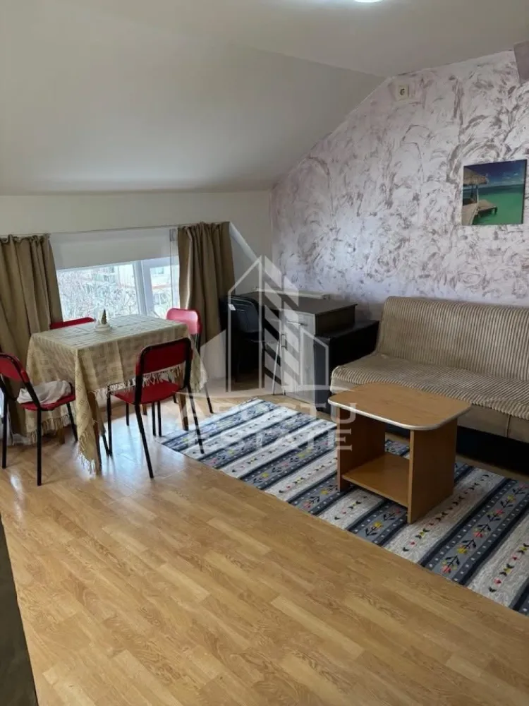 Apartament cu 2 camere,centrala proprie, zona Sagului - APOSTU ESTATE va ofera spre inchiriere un apartament cu 2 camere, aflat la etajul 5.
Apartamentul se intinde pe 37mp si compartimentat astfel:
- Bucatarie cu living open space
- Dormitor
- Baie spatioasa cu cada
Confortul termic este realizat prin centrala proprie.

Se inchireaza doar pe termen lung ( minim 1 an de zile)
Apartamentul poate fi ocupat imediat si se percepe valoarea unei garantii.
Va invitam cu drag sa programati o vizionare pentru a aprecia personal toate facilitatile si avantajele acestui apartament.
Id intern:CP1894600