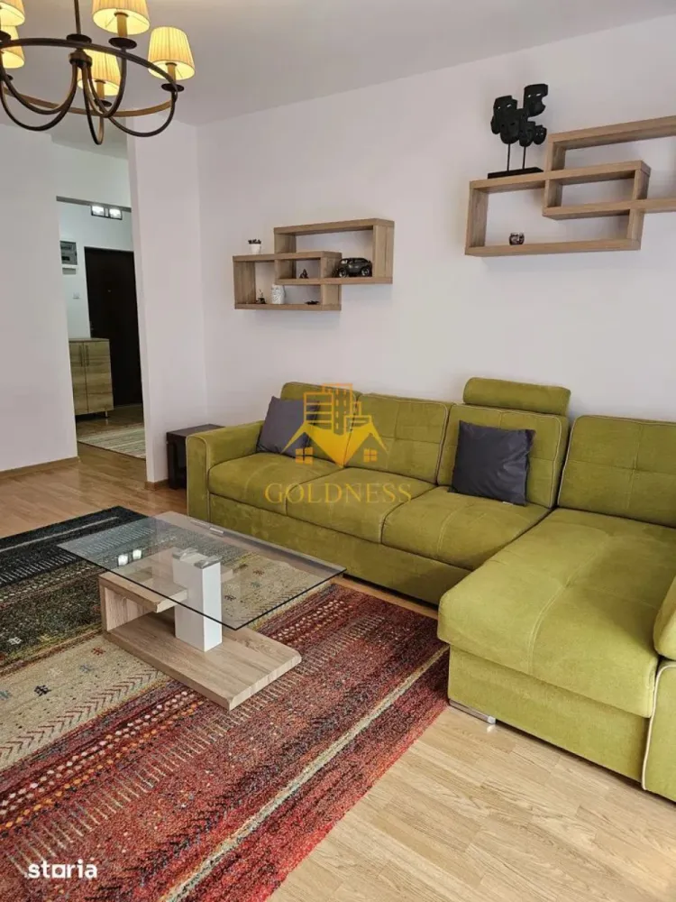 2 camere, parcare subterana, Cartier Buna Ziua, Bonjour Residence,LIDL - GOLDNESS Imobiliare vă propune spre închiriere un apartament cu 2 camere complet mobilat și utilat, la etajul 3 într-un imobil de 8 etaje, în Cartierul Bună Ziua .
 Dispune de loc de parcare subteran. 
Se află în apropierea stațiilor de transport în comun, magazine, restaurante, spații verzi, farmacii, etc. 
 Apartamentul este compartimentat astfel:
 - dormitor cu pat matrimonial, dressing, noptiere
 - living cu canapea extensibila, spatiu pentru depozitare
 - bucatarie complet mobilata, utilata, loc de luat masa
 - baie cu cadă, calorifer port prosop și dulap pentru depozitare.
 - terasă de 15 mp.

Imobilul este dotat cu toate cele necesare- centrală proprie, frigider, aragaz, hotă, mașină de spălat haine,   etc. 

Dacă sunteți interesați de acest apartament și doriți să îl vizionați, dar și pentru alte oferte nu ezitați să ne contactați telefonic sau prin e-mail. Vă stăm la dispoziție!
Pentru intermediere se percepe un comision de 50% din prețul chiriei!