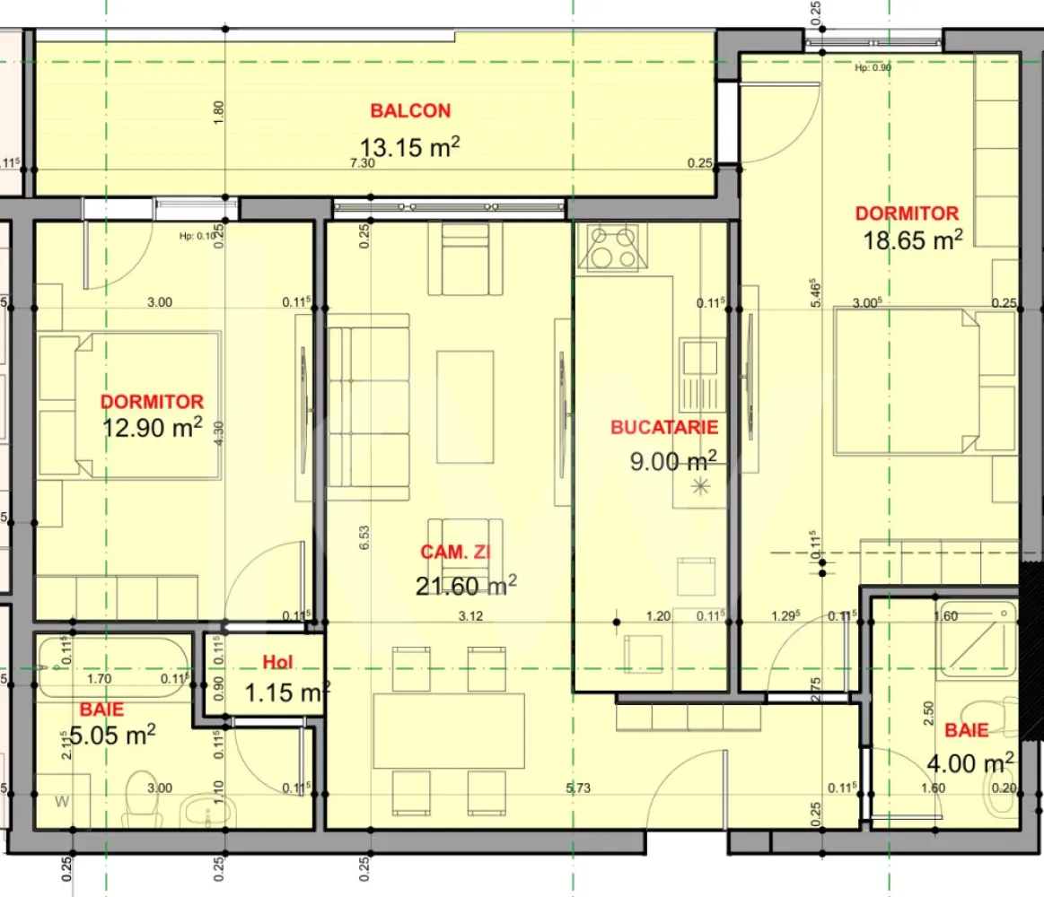 Apartament 3 camere 2 bai - 72mp utili de vanzare balcon etaj 1 Sibiu - Descoperiți un apartament modern și primitor, situat în Sibiu, apartament care îmbină confortul cu eleganța. Acest apartament cu 3 camere si 2 bai, disponibil pentru vânzare la prețul de 93.719€ + TVA, la stadiul de semifinisat, se află la etajul 1 sau etajul 2 sau parter inalt, al unei clădiri contemporane cu o structură din cărămidă, construită în 2025. Cu o suprafață utilă de 72 mp și o terasă generoasă de 13 mp, acest spațiu este ideal pentru familii sau tineri profesioniști în căutarea unui cămin confortabil și accesibil.

Interiorul apartamentului este ingenios compartimentat, oferind două dormitoare luminoase, două băi modern amenajate și o bucătărie open-space care invită la momente de convivialitate. Fiecare detaliu a fost gândit pentru a crea un mediu cald și primitor, iar eficiența energetică de clasă B asigură un consum redus de resurse. Cu un balcon care se deschide spre o priveliște plăcută, acest apartament devine locul perfect pentru a savura o cafea dimineața sau pentru a vă relaxa după o zi lungă. Se poate opta pentru varianta finisata la cheie, iar pretul cu TVA inclus este de 119.400 euro.

Nu ratați ocazia de a vă bucura de un stil de viață urban, într-o zonă centrală vibrantă, unde toate facilitățile sunt la îndemână. Contactați-ne astăzi pentru a programa o vizionare și descoperiți cum acest apartament poate deveni noul dumneavoastră cămin!
