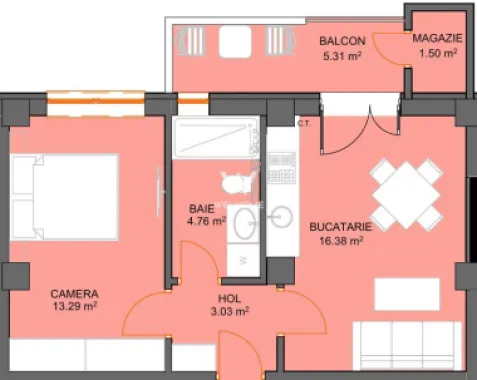 Apartament cu 2 camere si avans doar 5% - zona Doamna Stanca - Sibiu