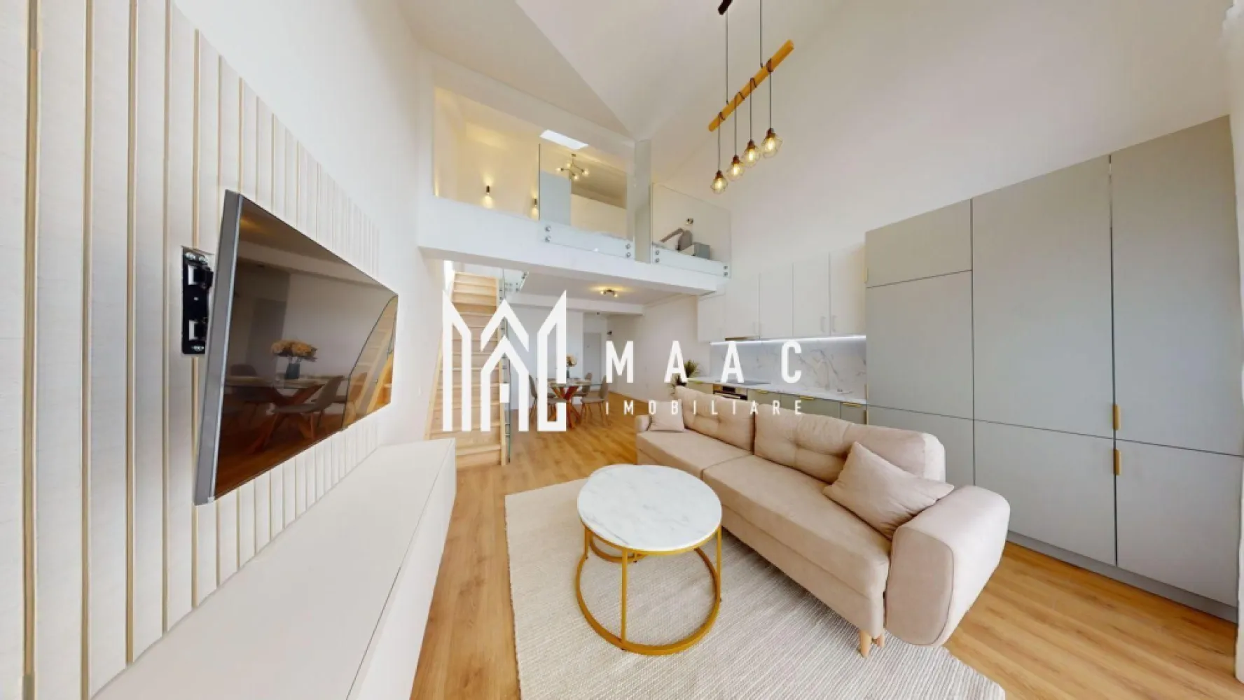 Penthouse 4 camere | Izolație cu vată bazaltică | 128 MP - MAAC Imobiliare vă oferă spre vânzare un penthouse cu 4 camere, situat într-un ansamblu rezidențial modern din Sibiu.

Proprietatea se remarcă prin compartimentare eficientă, înălțime generoasă și lumină naturală pe tot parcursul zilei, fiind potrivită atât pentru locuit, cât și pentru investiție.

Caracteristici principale

Suprafață utilă totală: 128 mpu
Balcon: 15,44 mp
Etaj: 2 din 2
Orientare sudică
Compartimentare și spații interioare
Living cu înălțime de 5,6 m
Bucătărie integrată în zona de zi
2 dormitoare
Dressing
2 băi (una cu geam pentru aerisire naturală)
Dotări și finisaje
Încălzire în pardoseală la nivelul inferior
Încălzire la etaj cu calorifere
Jaluzele electrice
Izolație cu vată bazaltică
Terasă cu sticlă securizată și sistem de drenaj
Casa scării finisată cu granit
Predare la alb, cu posibilitate de finisare la cheie
Loc de parcare inclus

Avantaje

Vedere către munți
Lumină naturală pe tot parcursul zilei
Zonă aerisită, cu construcții de regim redus
Acces facil către oraș

Avantaje ansamblu

Aproximativ 45% spații verzi
Fațade cu larice siberian și piatră naturală
Locuri de joacă amenajate
4 căi de acces – circulație fluidă

Achiziție

Posibilitate de cumpărare din surse proprii
Acceptă credit bancar
Pentru mai multe detalii precizati telefonic ca ati vazut anuntul cu ID: CP3151410