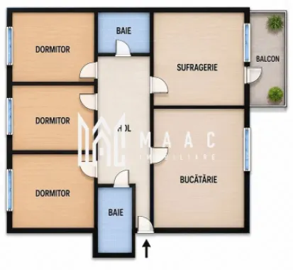 Apartament 4 Camere I Decomandat I Etaj 2 I Vasile Aaron