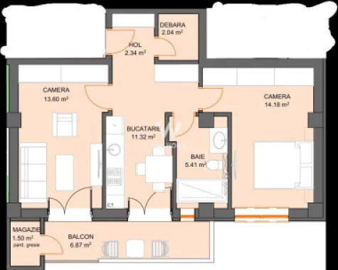 Apartament cu 2 camere si avans doar 5% - zona Doamna Stanca - Sibiu