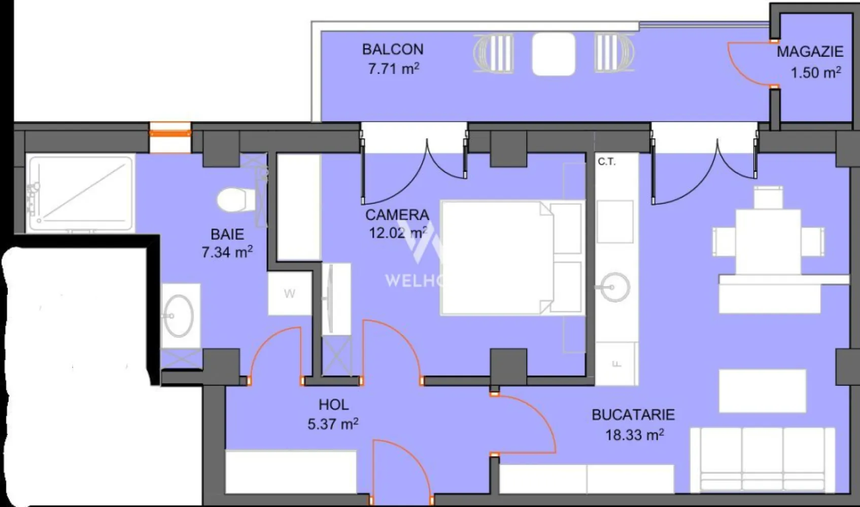 Apartament 2 dormitoare cu avans doar 5% - zona Doamna Stanca - Sibiu - Proiect nou in faza de constructie
Primele preturi listate
Dezvoltator cu o experienta de 15 ani pe piata
Loc de parcare suprateran (optional subteran) si spatiu depozitare pentru fiecare apartament inclus in pret
Termen receptie: 2028
Locatie: Zona Shopping City Sibiu

Apartament 2 camere cu predare La Alb (optional La Cheie).
Compartimentare: hol, dormitor, living cu bucatarie, baie cu geam, balcon, spatiu pentru depozitare

Alte puncte forte:
*Bloc modern D+P+6
*Incalzire in pardoseala
*Lift pentru 6 persoane
*Parcari pentru vizitatori
*Zona comerciala si de interes
*Spatiu amenajat pentru biciclete
*Vedere panoramica

Pret: 
*pentru etaj: parter - et.3, 99 500 Euro TVA Inclus predare la stadiu interior La Alb. 
*pentru etaj: 4 - 6, 89 000 Euro TVA Inclus predare la stadiu interior La Alb. 
Optional pentru finisaje de interior +3000euro.