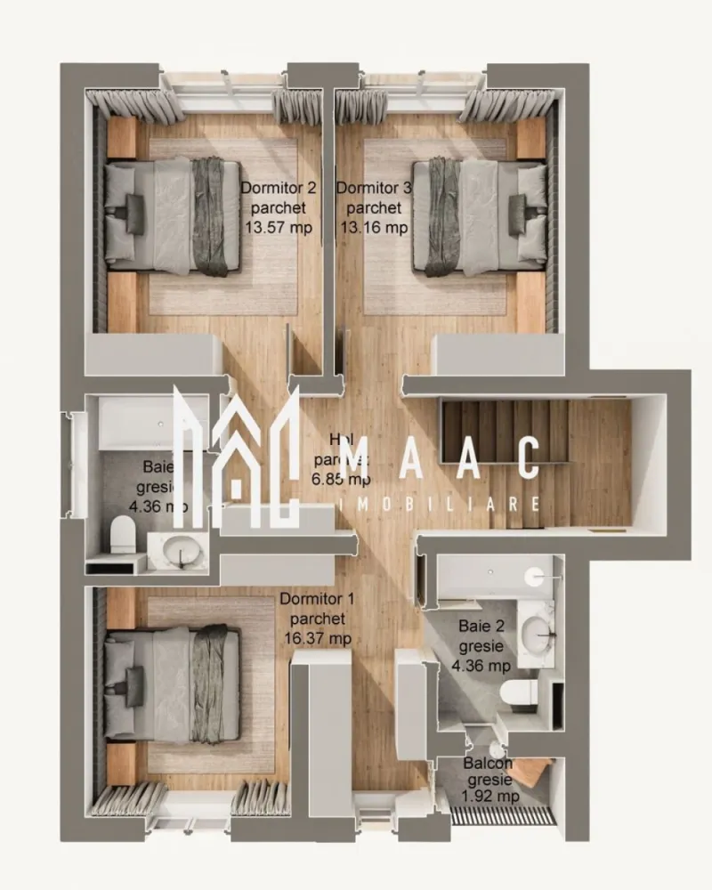 Casa tip duplex 5 camere | Curte liberă 262 mp | Șura mare
