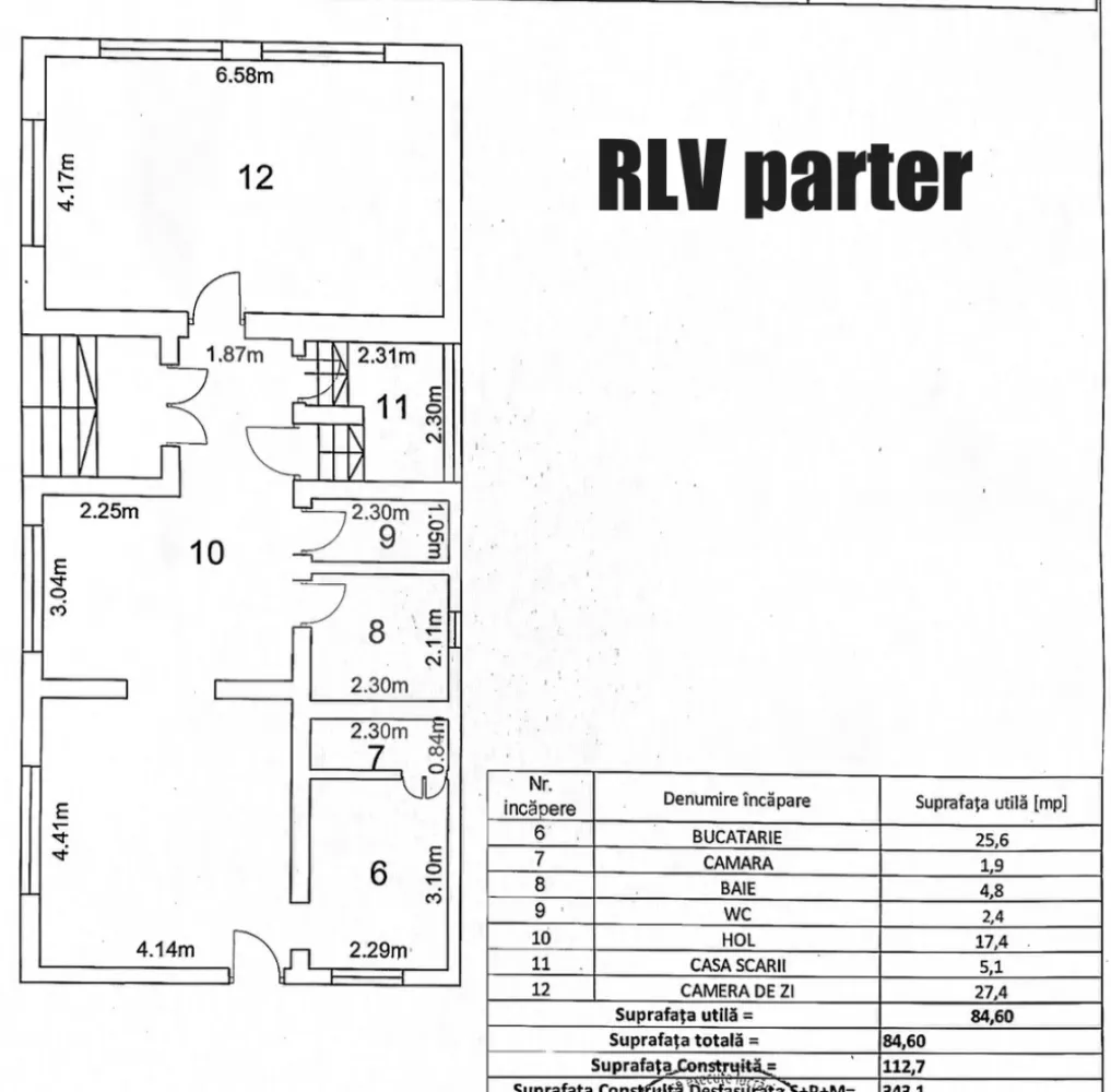 Casă 6 camere D+P+M-217 mp utili, 515 mp curte, Zona Cartier Kogalniceanu