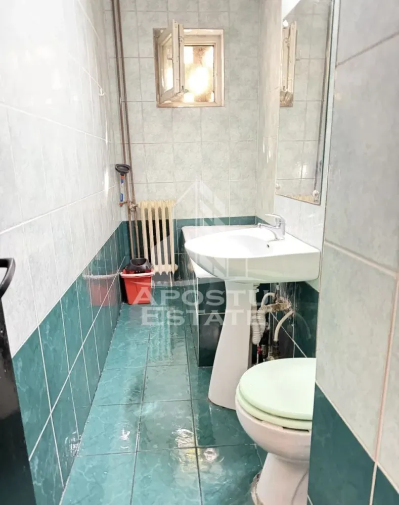 Apartament 1 cameră, renovat,Centrală Proprie , Zona Circumvalațiunii - APOSTU ESTATE vă propune spre închiriere un apartament spațios , cu 1 cameră , situat într-o zonă liniștită și bine conectată din Circumvalațiunii , ideal pentru un cuplu sau persoane care doresc un spațiu generos și confortabil.

Suprafață utilă: 30 mp
Compartimentare eficientă:
Hol de acces generos
Bucătărie complet mobilată și utilată, cu loc de luat masa
Dormitor matrimonial mobilat
Baie principală cu cadă și geam pentru ventilație naturală

Confort și facilități:
Apartamentul are balcon 
Centrala proprie 
Apartamentul este proaspăt renovat 
Apartamentul este complet mobilat și utilat
Localizare: Zona Circumvalațiunii – liniște, acces facil spre oraș, în apropiere de magazine, școli și mijloace de transport în comun.

Ideal pentru:
Familii
Cupluri
Profesioniști care lucrează remote sau au nevoie de birou acasă

Preț chirie: 350 E
Programează o vizionare!
ID intern: CP2832907