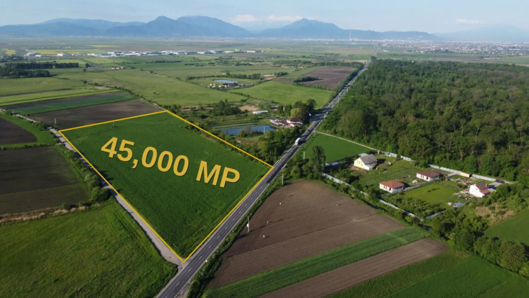 TEREN 45.000 MP | PUZ APROBAT | 156 M FRONT DN11 | PREJMER - BRASOV