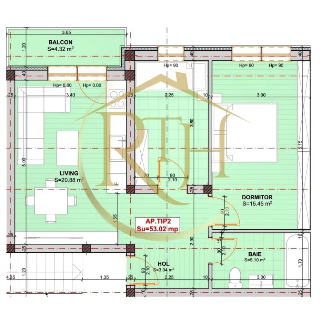 Oferim spre vanzare apartamente cu 2 camere, 0% Comision, Giroc