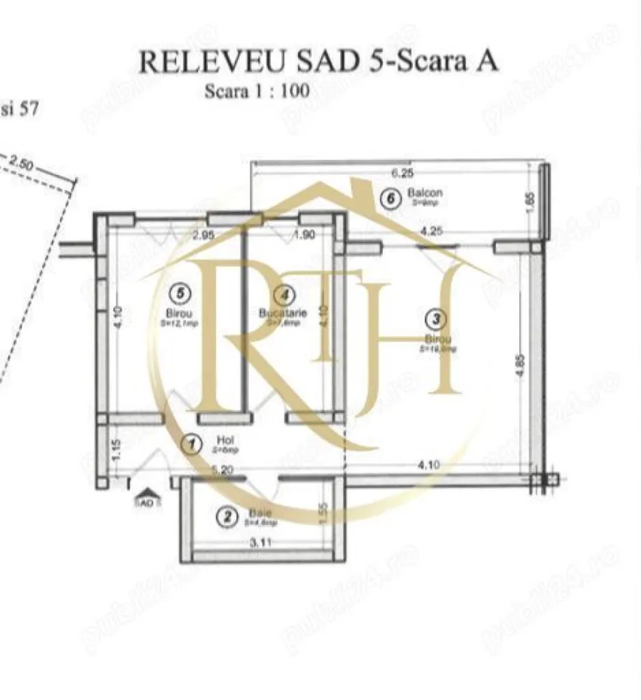 Oferim spre vanzare Apartament 2 camere tip SAD + 2 locuri de parcare