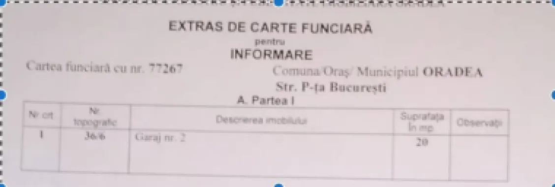 Garaj cu CF, 20 mp, Piata Bucuresti. 12 500 E (neg). Comision 0