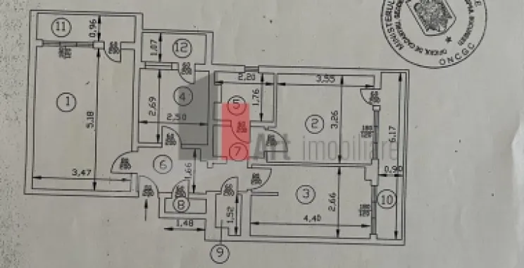 3 camere vizavi de parcul Plumbuita
