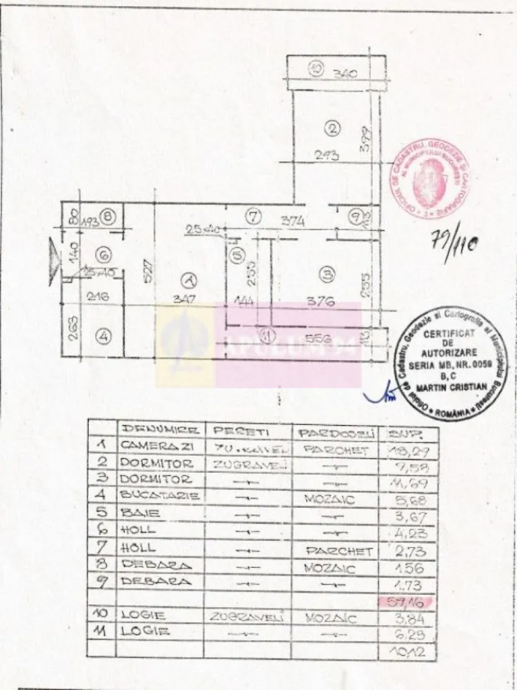 Apartament 3 camere, mobilat, Camil Ressu