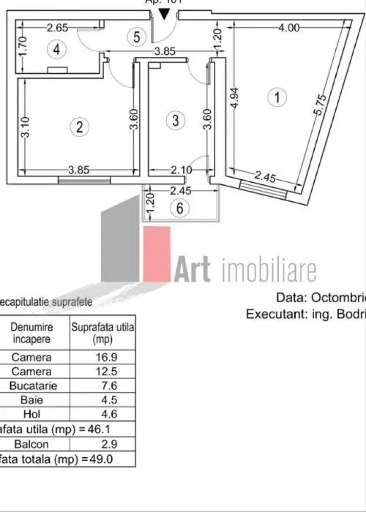 Vanzare apartament 2 camere Politehnica-Grozavesti