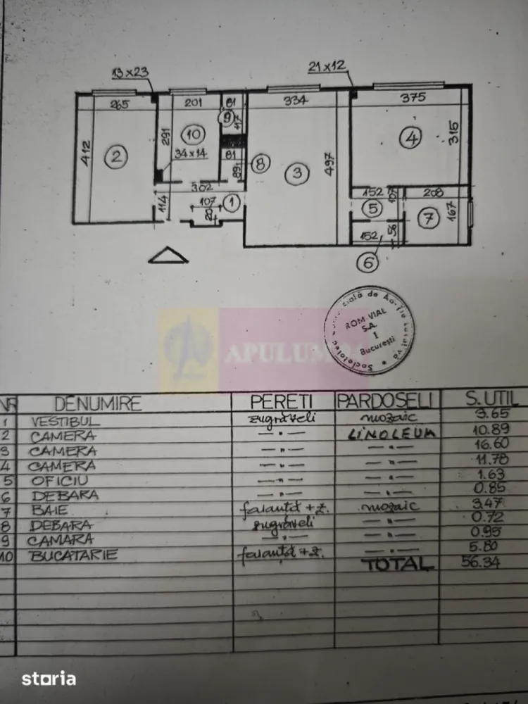 Apartament 3 camere - Metrou 1Mai/Calea Grivitei