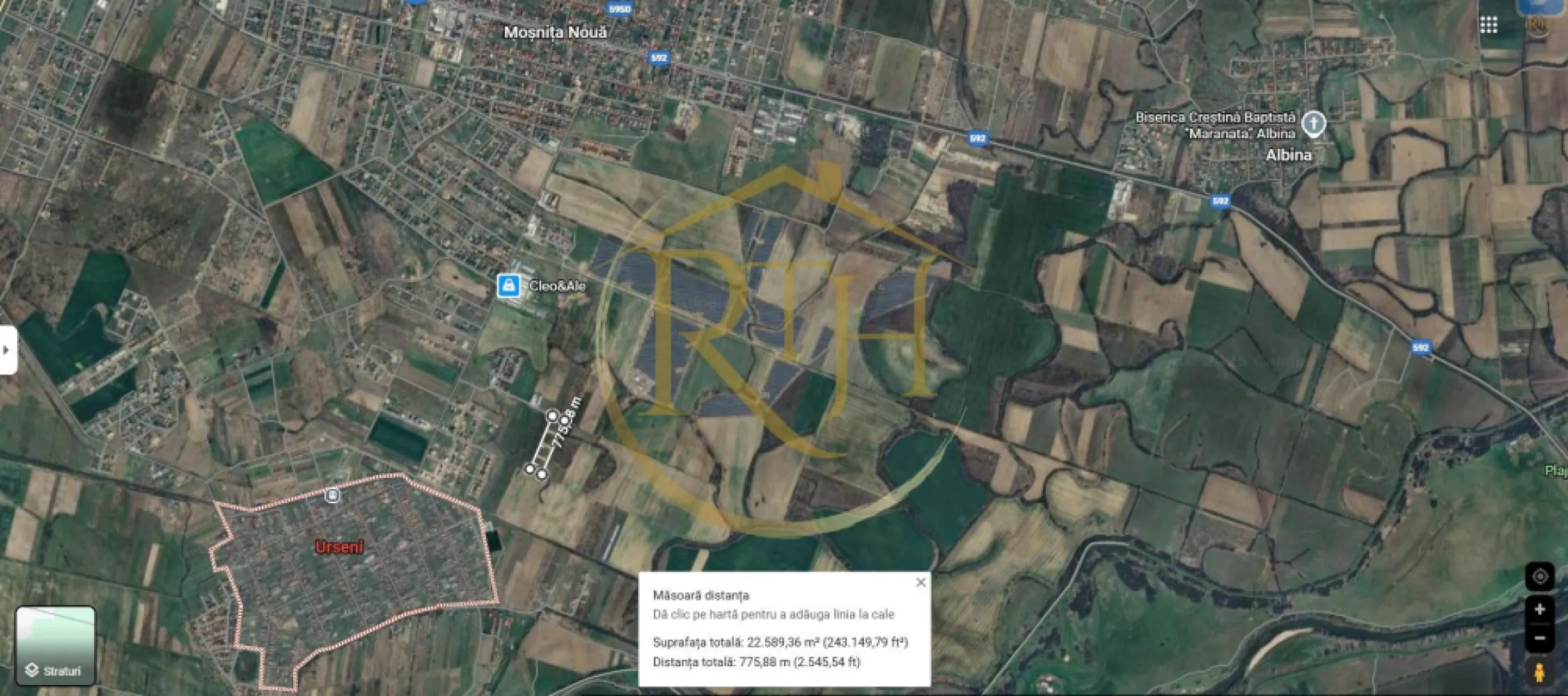 De vanzare parcele teren intravilan in Urseni pentru constructii rezidentiale.
