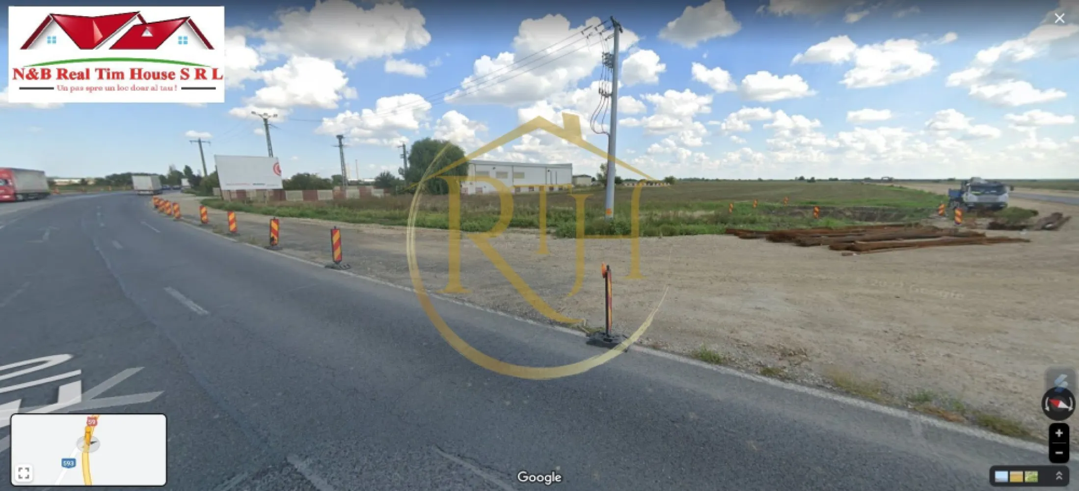Oferim spre vanzare 2 parcele de teren situate langa Centura Sud - Oferim spre vanzare 2 parcele teren intravilan, situate chiar langa urcarea si coborarea de pe Centura Sud Timisoara . 
Suprafata teren 9907 mp si 8656 mp . 
Ideal pentru investitie . 
Proprietate reprezentata de RealTimHouse.ro . Un pas spre un loc doar al tau !
Pret : 60 euro/mp ( nu se plateste comision agentie ) .