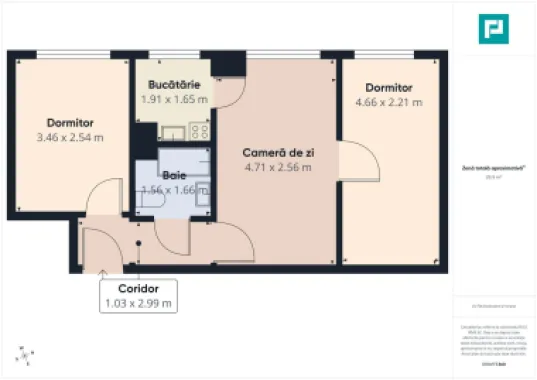 3 camere la super pret – Str. Borsecului