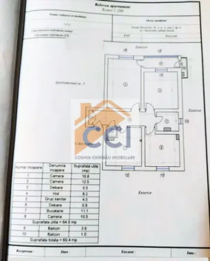 LOC. RACACIUNI, APARTAMENT 3 CAMERE