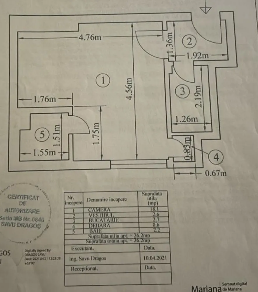 Garsonieră complet renovată 2026 | Etaj 1 | Gara de Nord I Comision 0