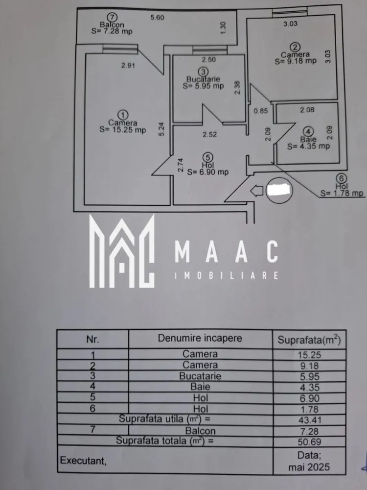 Apartament 2 Camere | Etaj 3 | Renovat | Rahovei