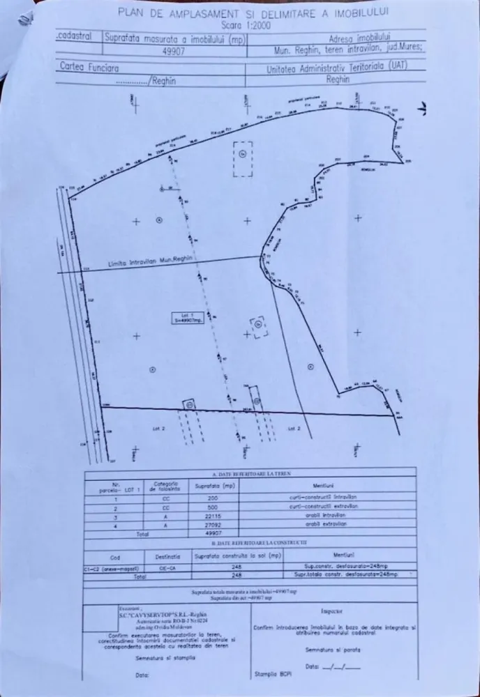 Teren 50000 mp, intravilan, Reghin, 0% comision - De vânzare 50.000 mp. de teren intravilan în Reghin ,Terenul se vinde la prețul de 299.000 Euro negociabil. Comisionul este ZERO!
Dacă vă place această ofertă - sau pentru alte informații sunați la numărul de contact din anunț! 
Compania Zap Imobiliare vă pune la dispoziție toate informațiile, actele și documentele necesare alături de asistență și consiliere permanentă până la finalizarea achiziției imobiliare. Ne dorim să îți oferim cea mai plăcută experiență.