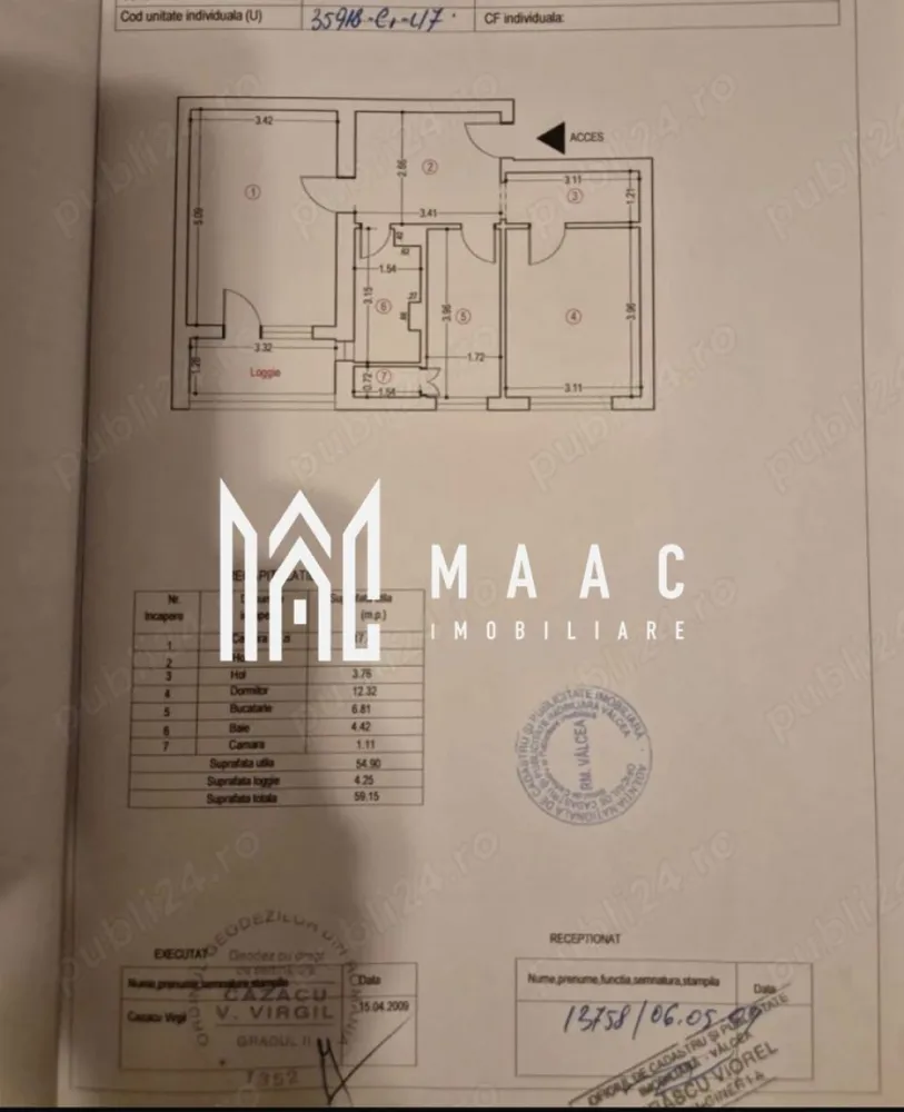 Apartament | 2 camere | Ostroveni | Lift