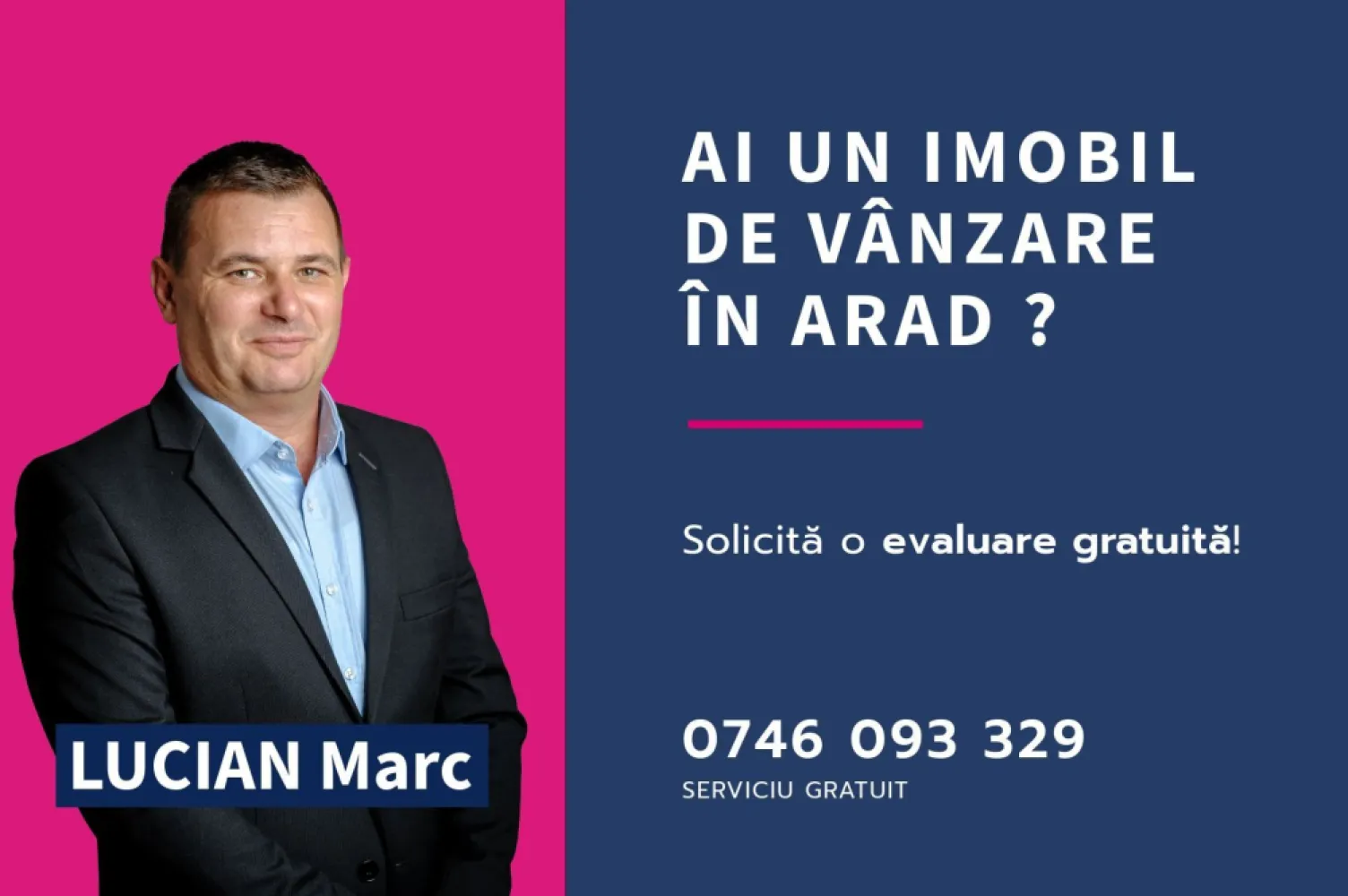 Oportunitate – Teren industrial 1.663 mp lângă Centura Vest Arad - Vă propunem spre vânzare un teren industrial cu potențial deosebit, cu acces direct din Centura de Vest a Aradului.

📌 Detalii teren:
Suprafață: 1.663 mp (dar putem să vă punem la dispoziție și suprafețe mai mari)
Regim: intravilan, cu acces facil la drumurile principale
Front stradal: 34 m
Acces imediat la Centura Aradului și la infrastructura rutieră strategică

✅ Avantaje majore:
Zonă industrială și logistică aflată în plină expansiune
Potrivit pentru construcția de hale de producție, spații de depozitare, centre de distribuție sau fabrici
Poziționare excelentă pentru vizibilitate și accesibilitate
Arad este deja un hub industrial recunoscut, iar cererea pentru astfel de terenuri este în continuă creștere

💡 De ce merită această investiție?
Acest teren reprezintă o alegere strategică pentru companii care caută să se extindă rapid într-o zonă cu infrastructură solidă și acces la principalele artere rutiere. De asemenea, este ideal pentru investitori care urmăresc siguranța plasamentului și un randament ridicat pe termen lung, datorită creșterii constante a valorii zonei.

Nu dispui de toată suma? Te ajutăm noi gratuit! Îți obținem oferte de la 16 bănci.

Ai o proprietate de vânzare în Arad și vrei să știi cât valorează cu adevărat?
Sună-mă pentru o evaluare gratuită, fără obligații.

📲 Contact pentru vizionare și detalii:
Lucian Marc – Consultant Imobiliar Acasă Arad
Tel: 0746 093 329

Birou: ACASA | Agenție Imobiliară Arad
📍 Bulevardul Decebal 2, Arad 310133