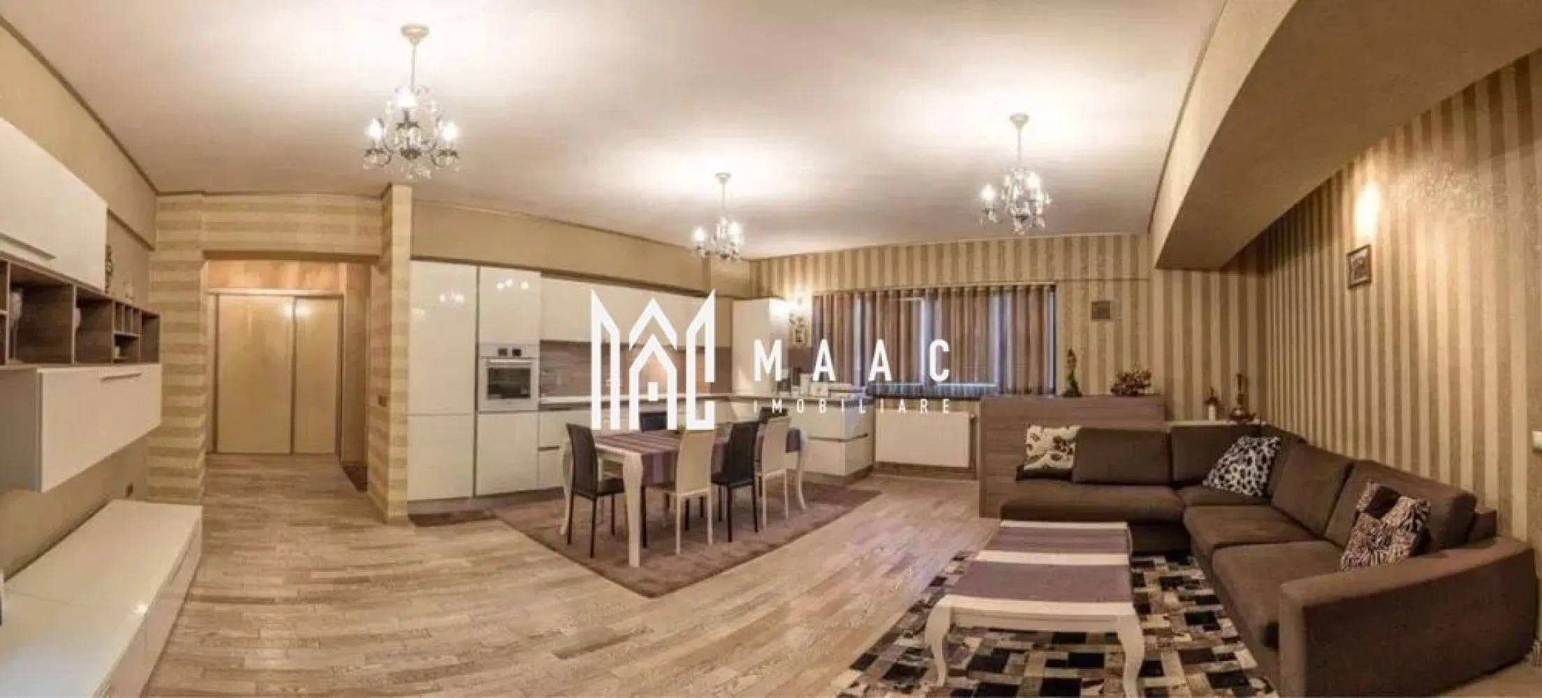Apartament 3 camere | 110 mp I Zona Mihai Viteazul - MAAC Imobiliare vă propune spre închiriere un apartament cu 3 camere, situat într-o zonă foarte bine cotată pe piața imobiliară – Mihai Viteazu, aproape de școli, grădinițe și principalele puncte de interes ale orașului. Locuința are o suprafață utilă generoasă de 110 mp și este compartimentată eficient, oferind confort și funcționalitate la standarde ridicate. Zona de zi este formată dintr-un living spațios cu bucătărie open-space, completată de două dormitoare mari, două băi luminoase (ambele cu geam) și un balcon. Locuința este complet mobilată și utilată, beneficiind de dotări precum aer condiționat, mașină de spălat rufe, mașină de spălat vase, cuptor și parchet din lemn masiv. În plus, apartamentul dispune de garaj subteran și acces la lift. Se percepe o garantie in valoarea unei chirii lunare. Nu se accepta animale de companie. Pentru mai multe detalii va rugam specificati telefonic ID: CP2904319 }}
