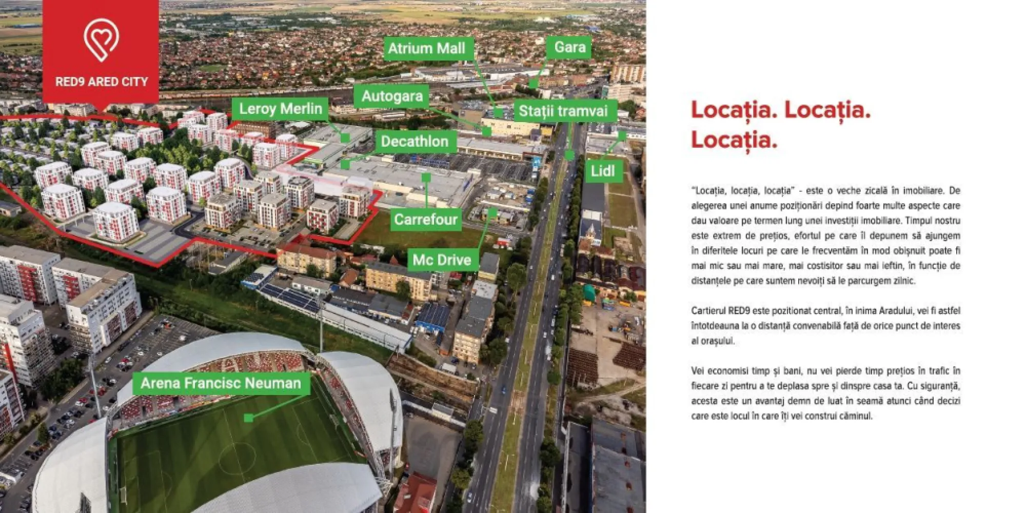 Teren pentru construcție de case, în ARED CITY. - Direct de la dezvoltator!

Parcela de 538 mp, branșată complet la utilități și situată strategic în centrul noului Cartier ARED RED9, lângă Atrium Mall, AFI, Carrefour și Decathlon, este perfectă pentru dezvoltarea unui proiect imobiliar rentabil.

Oportunitate excepțională și pentru investitori! 
Construiți și vindeți cu profit, beneficiind de un mediu sigur și atractiv pentru viitorii cumpărători.

Parcela nr 148 din cartierul ARED, strada 6. 
Suprafața terenului este de 538 mp, plus parcare în proprietate de 24 mp. 

Cumpără terenul tău în cel mai nou cartier din orașul Arad, aproape de Atrium Mall, complexul comercial AFI, în imediata apropiere a noului parc de 1,6ha din cadrul cartierului ARED RED 9. 

Te aștept cu mai multe detalii și vizionare la numărul de telefon și pe WhatsApp
Prețul nu contine TVA. 
0757 662 907
Andrei Caracioni Consultant Imobiliar

Nu dispui de toată suma? Te ajutăm noi gratuit! Îți obținem oferte de la 16 bănci.

Ai o proprietate de vânzare în Arad și vrei să știi cât valorează cu adevărat?
Sună-mă pentru o evaluare gratuită, fără obligații.

Birou: ACASĂ | Agenție imobiliară Arad
Bulevardul Decebal 2, Arad 310133

Cod proprietate: CP2020139