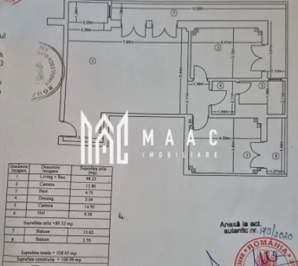 Apartament 3 camere decomandat | Ostroveni, Râmnicu Vâlcea | 109 mp, parcare