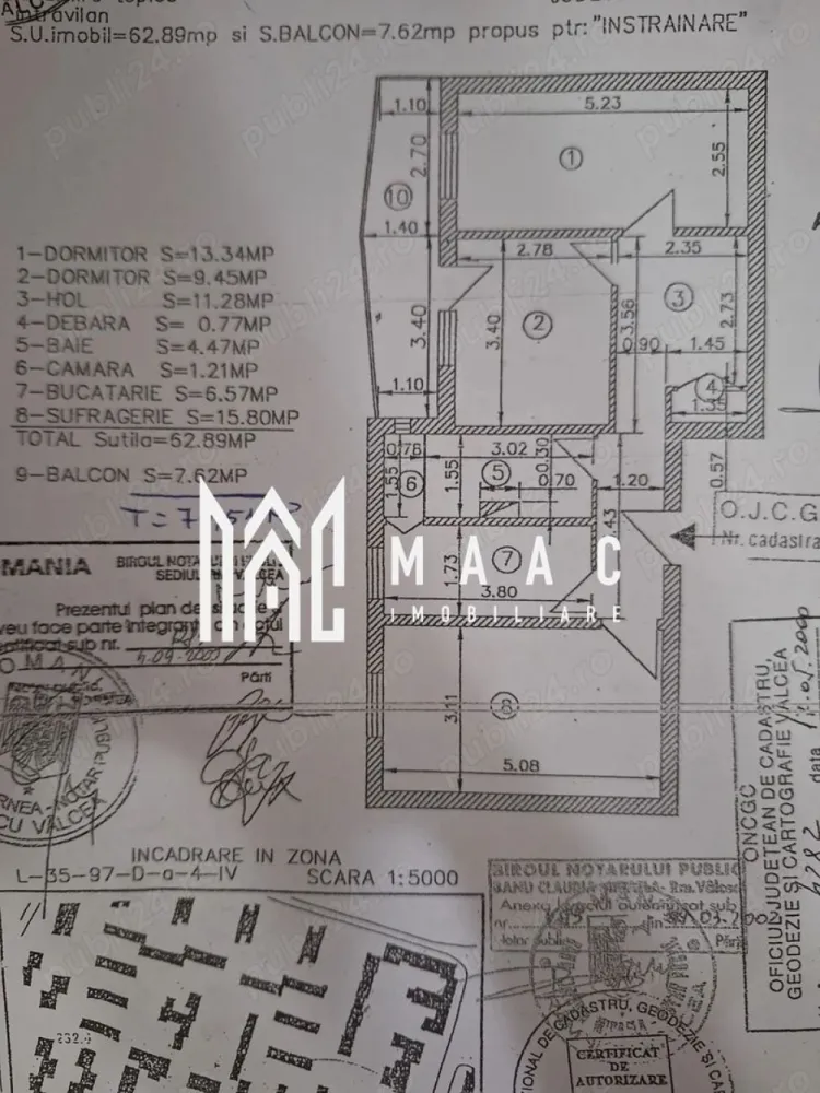 Apartament 3 camere decomandat | Ostroveni, Râmnicu Vâlcea | 70 mp, renovat