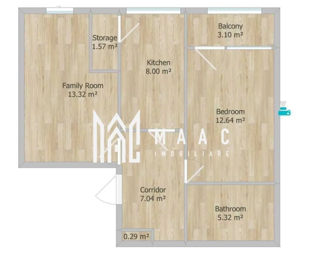 Apartament 2 camere | Etaj 2 | Decomandat | 51 MP | Ciresica - Apartament de vânzare în Sibiu, cu 2 camere decomandate, situat în zona Hipodrom 4, pe Calea Cisnădiei, la etajul 2 al unui imobil finalizat. Proprietatea oferă 51 mp utili, balcon închis și spații de depozitare, fiind potrivită pentru locuire imediată.

Detalii proprietate:
• Suprafață utilă: 51 mp
• Suprafață construită: 61 mp
• Compartimentare: decomandat
• Etaj 2 din 4
• An construcție: 1980
• Stare interioară: bună
• Balcon închis
• 2 spații de depozitare
• Centrală proprie
• Bucătărie separată, cu pardoseală din gresie
• Imobil finalizat, structură din cărămidă

Apartamentul este situat pe Calea Cisnădiei nr. 20, în zona Hipodrom 4 din Sibiu, în blocul cu Dr. Max. Poziționarea îl plasează într-o zonă urbană, ușor de reperat.

Pentru detalii suplimentare și programarea unei vizionări, contactează echipa MAAC Imobiliare și menționează Cod anunț CP3180067.

Conținut optimizat cu AI, aprobat de agent uman.