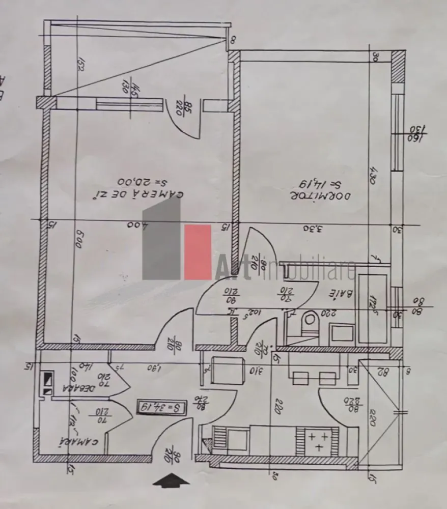 Apartament 2 camere, 2 balcoane bdul Basarabia