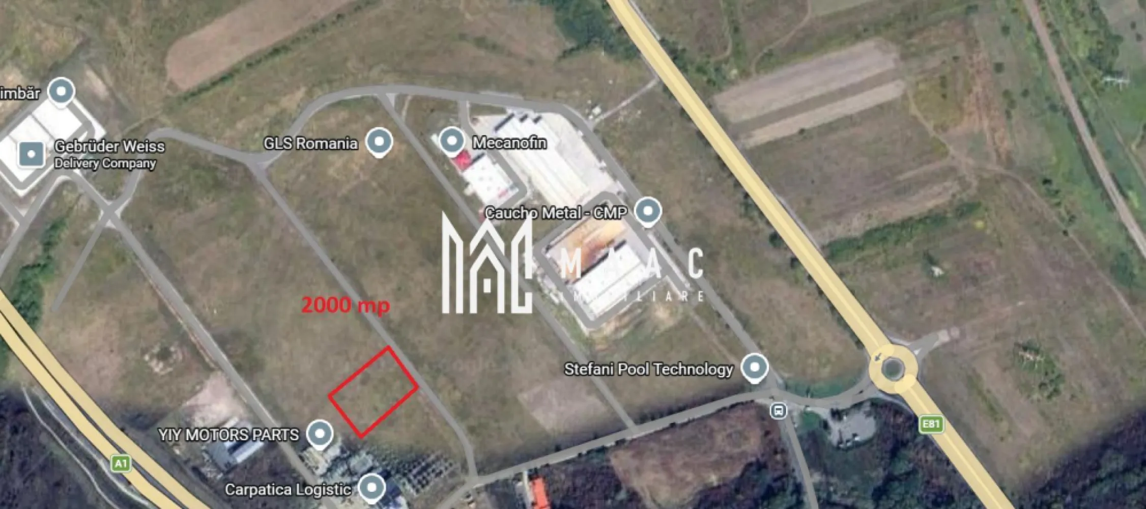 Teren industrial 2000 mp Autorizatie Selimbar Parc - MAAC Imobiliare vă propune spre vânzare un teren industrial cu suprafața de 2000 mp, situat în Parcul Industrial Șelimbăr, o zonă strategică pentru dezvoltări logistice și industriale, cu acces facil și infrastructură modernă. Proprietatea reprezintă o oportunitate excelentă pentru investiții rapide, având documentația completă pregătită pentru demararea construcției.

Terenul beneficiază de o deschidere de 28.5 ml și o lungime de 70 ml, oferind un front stradal optim și o configurare eficientă pentru dezvoltarea de hale industriale sau spații de producție și birouri.

NU SE PLATESTE IMPOZIT PANA IN 2047 ! 

Dispune de:
-autorizație de construire valabilă
-proiect pentru hală și birouri
-toate utilitățile disponibile
-certificat de urbanism
-toate avizele necesare

Proprietatea este ideală pentru investitori sau companii care doresc să înceapă rapid un proiect industrial, beneficiind de toate aprobările și utilitățile deja asigurate.

Pentru mai multe detalii, vă rugăm să menționați CP2988757 la telefon.