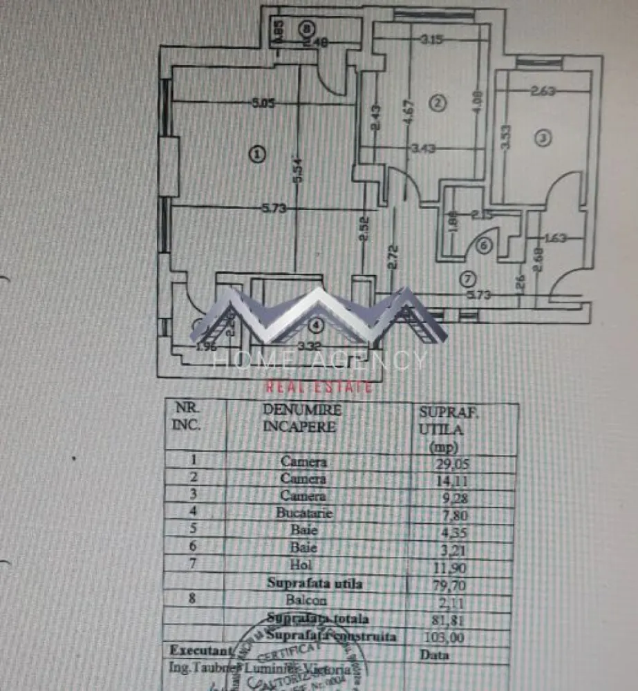 Apartament 3 camere Parc Bazilescu bloc boutique