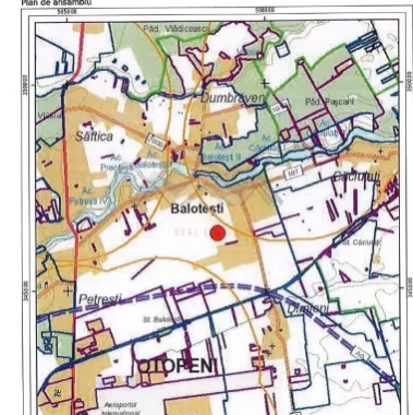 Teren 9700 mp Balotești – Ideal ansamblu rezidențial, acces rapid, utilități