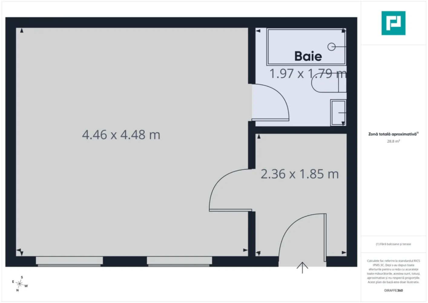 Apartament o cameră, parter, Parcul Reconcilierii