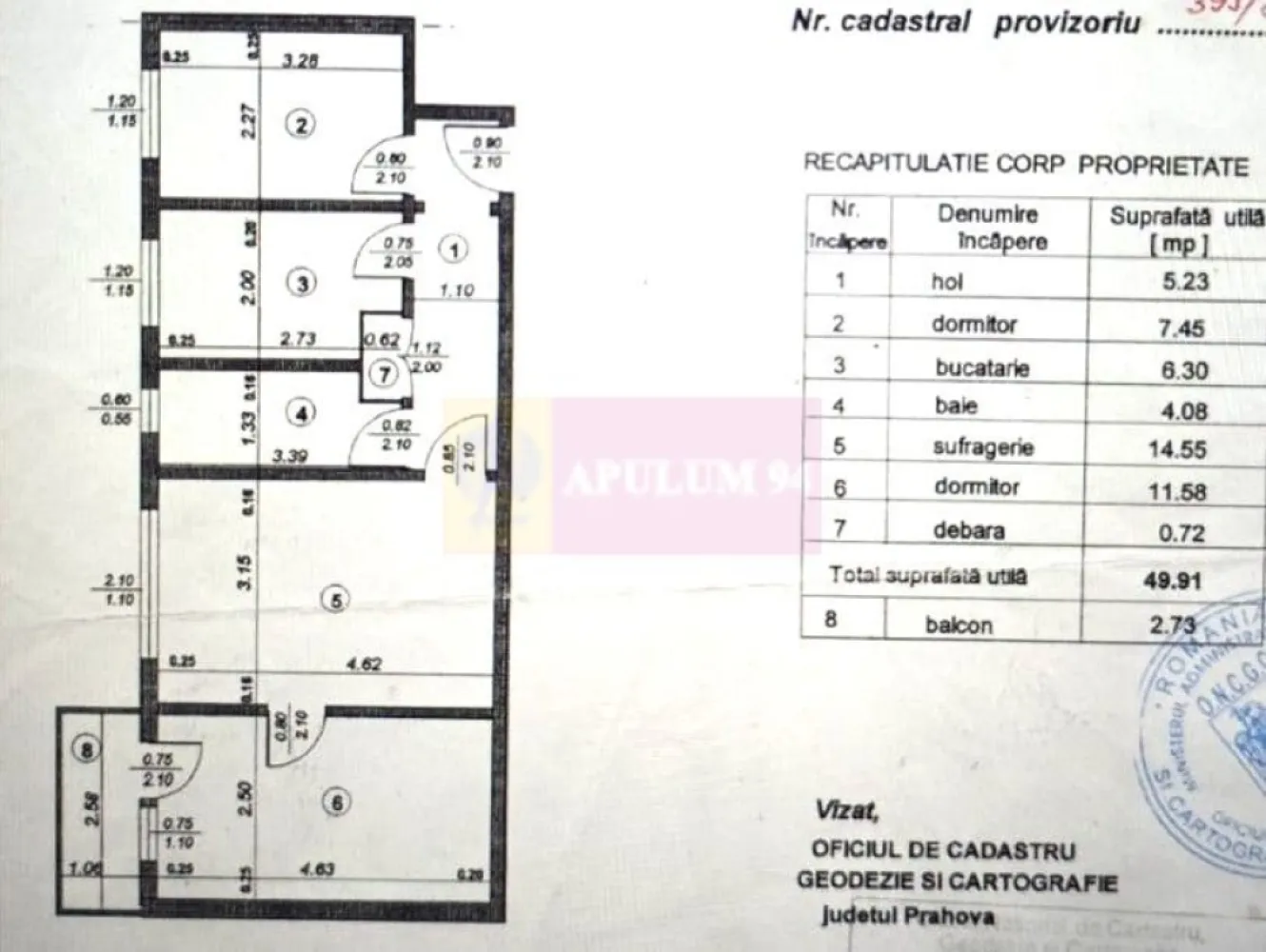 Apartament cu 3 camere de vanzare in Campina, central - Apartament semidecomandat cu 3 camere de vânzare în zona centrală a municipiului Câmpina

Agenția Imobiliară Mervani vă prezintă spre vânzare un apartament cu 3 camere, semidecomandat, situat în zona centrală a municipiului Câmpina, într-o locație apreciată pentru accesul facil către principalele puncte de interes ale orașului.

Apartamentul este amplasat la etajul 3 al unui bloc cu 4 etaje, construit în anul 1973, și oferă o compartimentare practică, potrivită atât pentru o familie, cât și pentru persoanele care își doresc o locuință într-o zonă centrală.

Proprietatea beneficiază de:

 centrală termică proprie;
 tâmplărie PVC cu geam termopan;
 camere luminoase;
 compartimentare semidecomandată;
 acces facil către toate facilitățile urbane.

Unul dintre principalele avantaje ale apartamentului îl reprezintă amplasarea sa excelentă. În imediata apropiere se regăsesc piața agroalimentară, unități de învățământ, stații pentru transportul public, magazine, farmacii, instituții bancare și alte servicii necesare vieții de zi cu zi.

Datorită poziționării centrale și a facilităților oferite, această proprietate reprezintă o oportunitate atât pentru locuire permanentă, cât și pentru investiție.

Pentru informații suplimentare și programarea unei vizionări, vă rugăm să contactați:

Agenția Imobiliară Mervani
0729 935 536