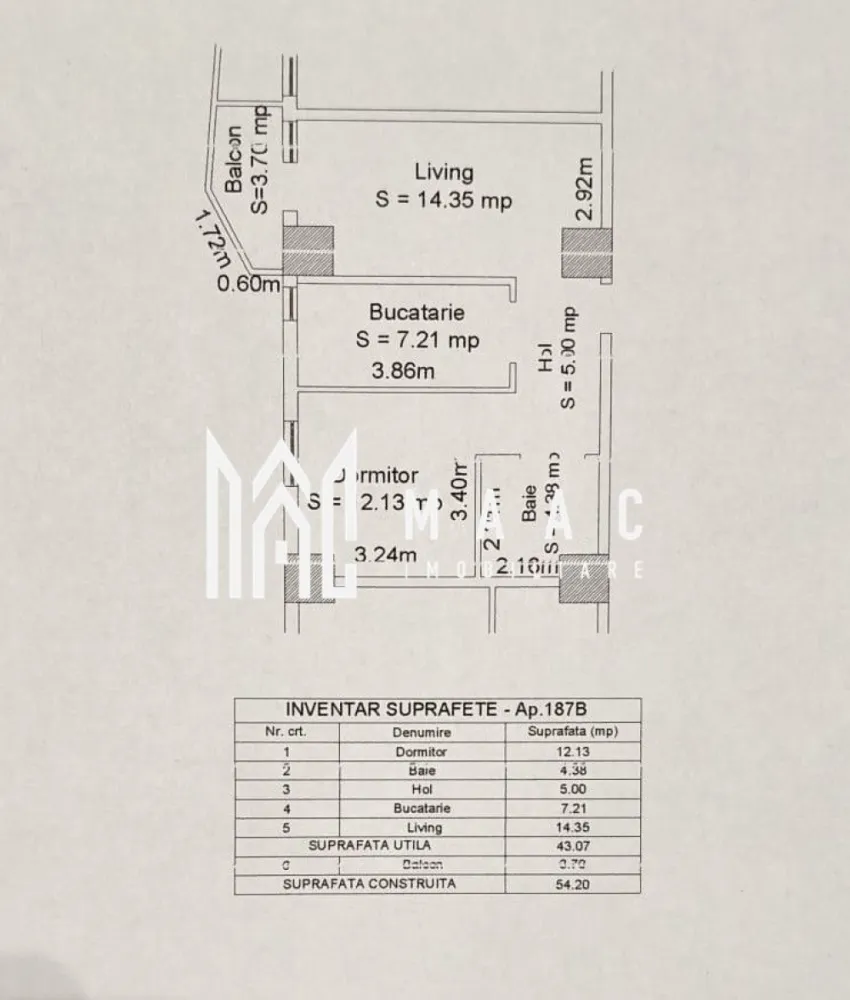 Apartament 2 camere I 43 mp utili I Lift I Parcare I Hipodrom
