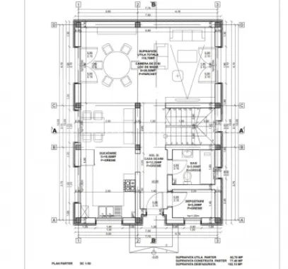 Casa 4 camere de vanzare 117 mpu teren liber 230mp Sibiu in Sura Mica