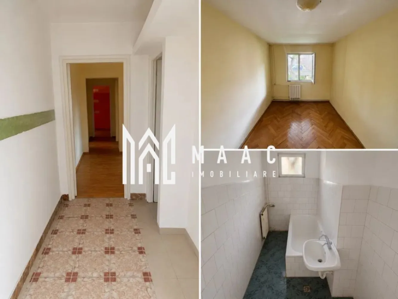 Apartament 3 camere | Parter | Ostroveni | 48.9 mpu | - MAAC Imobiliare vă propune spre vânzare un apartament cu 3 camere, situat în cartierul Ostroveni, în spatele Complexului Hermes, una dintre cele mai apreciate zone rezidențiale din Râmnicu Vâlcea.
Poziționat la parterul unui imobil bine întreținut, apartamentul oferă o compartimentare eficientă și un acces facil, fiind potrivit atât pentru locuință personală, cât și pentru investiție.
Caracteristici principale:
Suprafață utilă: 48,9 mp
3 camere
Parter
Compartimentare practică și funcțională
Preț: 69.900 € (negociabil)
Compartimentare:
Living luminos
2 dormitoare
Bucătărie separată
Baie
Holuri de acces
Dotări:
Ferestre cu geam termopan
Apartament curat și bine întreținut
Posibilitate de amenajare după propriul gust
Avantaje:
Amplasare excelentă, în spatele Complexului Hermes
Zonă liniștită și bine conectată
Acces rapid către magazine, școli, grădinițe și mijloace de transport
Parter – ideal pentru familii cu copii, persoane în vârstă sau activități profesionale
Compartimentare eficientă pentru suprafața disponibilă
Potențial ridicat pentru închiriere sau investiție
Datorită poziționării excelente și a posibilității de personalizare, acest apartament reprezintă o oportunitate atractivă pentru cei care caută o locuință într-o zonă consacrată a orașului.
Pentru mai multe informații și programarea unei vizionări, echipa MAAC Imobiliare vă stă la dispoziție.ID 3187295