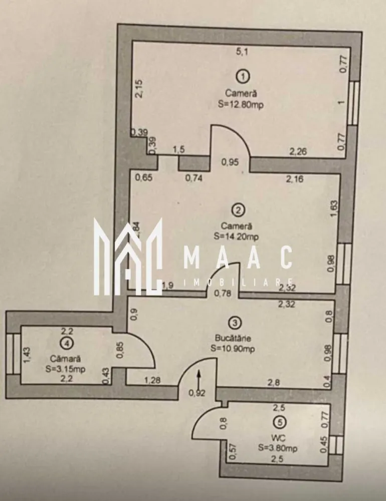 Apartament 2 camere | 45 MPU | Parter inalt | Ultracentral