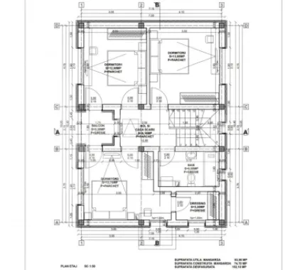 Casa 4 camere de vanzare 117 mpu teren liber 230mp Sibiu in Sura Mica